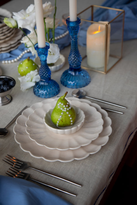 Scallop Ivory 10" Ceramic Plate