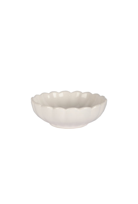 Scallop White Small Ceramic Bowls