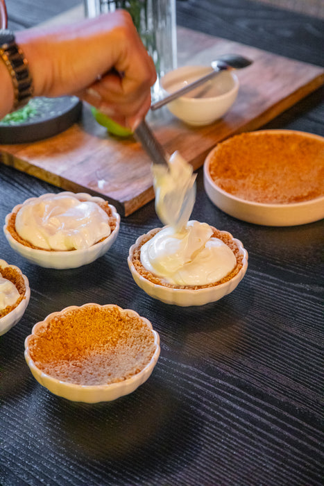 Scallop Ivory Small Ceramic Bowl