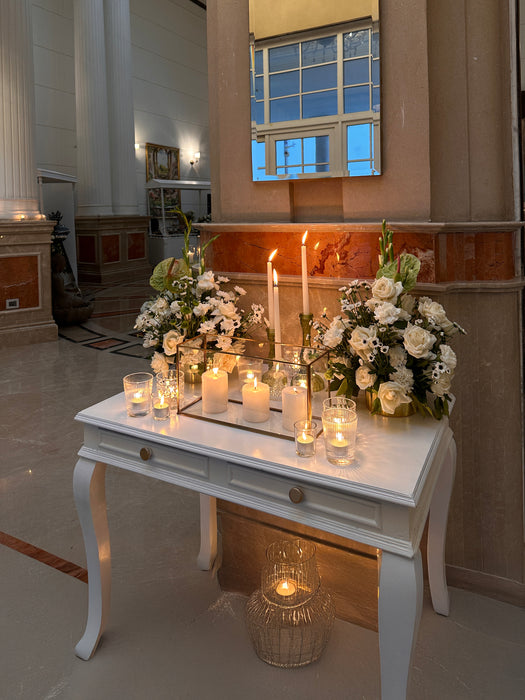 Brass Rectangular Glass Box