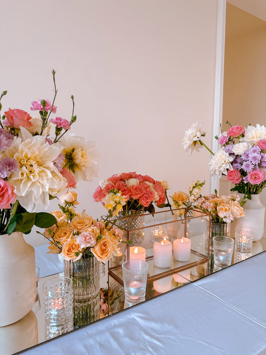 Brass Rectangular Glass Box