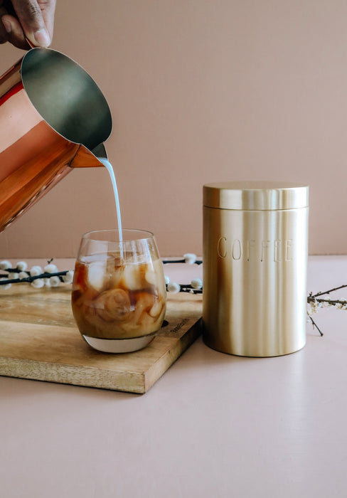 Brass Coffee Canister