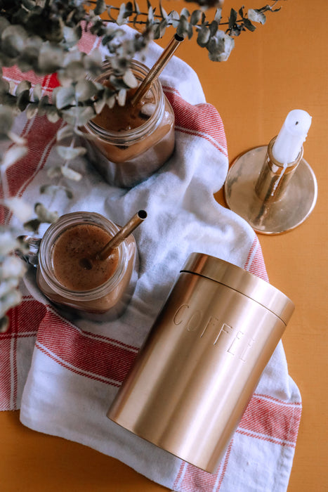 Brass Coffee Canister
