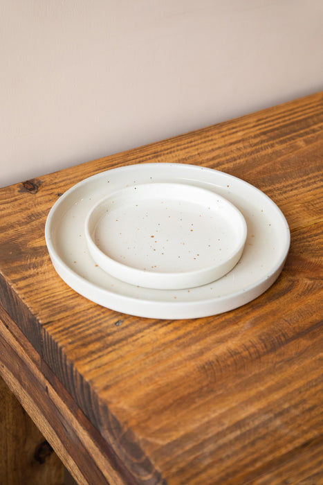 Gold Splatter 6" Ceramic Plates