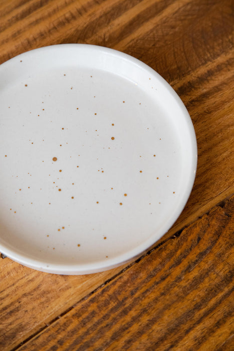 Gold Splatter 6" Ceramic Plates