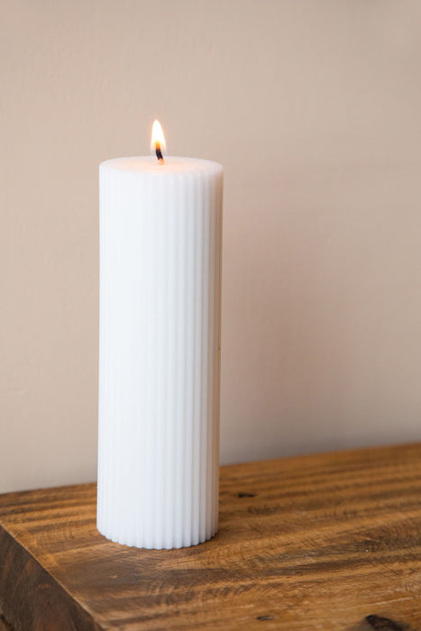 Ribbed Round 6" Soy Candle