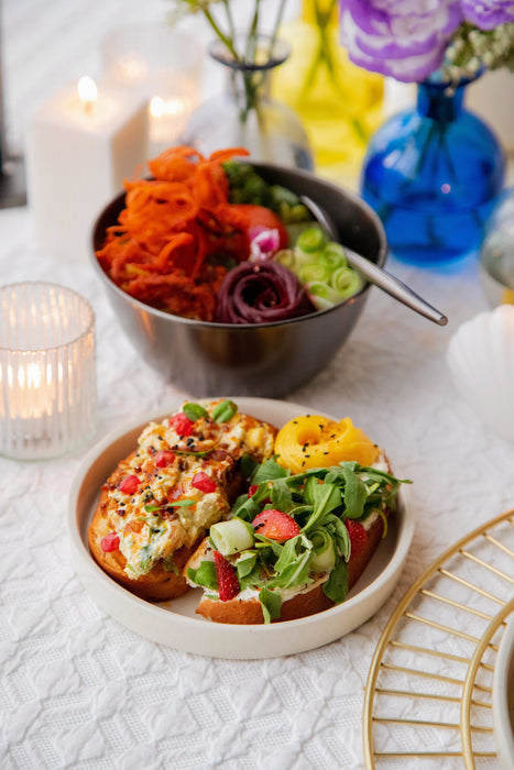 Gold Splatter 6" Ceramic Plates