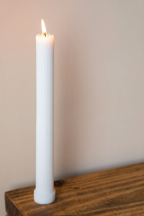 Ribbed Tapered 11" Soy Candle