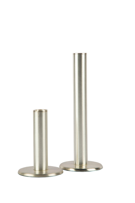 Silver Circular Candle Stand Set