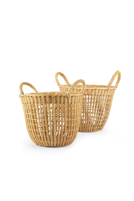 Reed Straw Basket Set