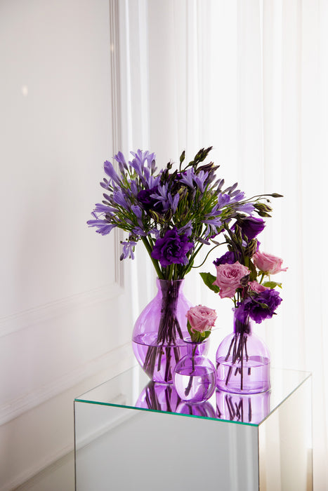 Large Bulb Glass Vase