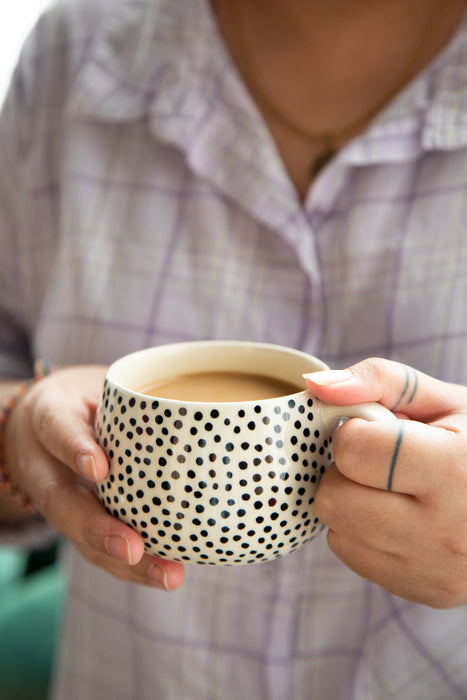 Polka Dot Ceramic Mug