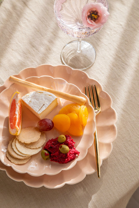 Scallop Nude 10" Ceramic Plates