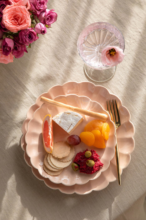 Scallop Nude 10" Ceramic Plates