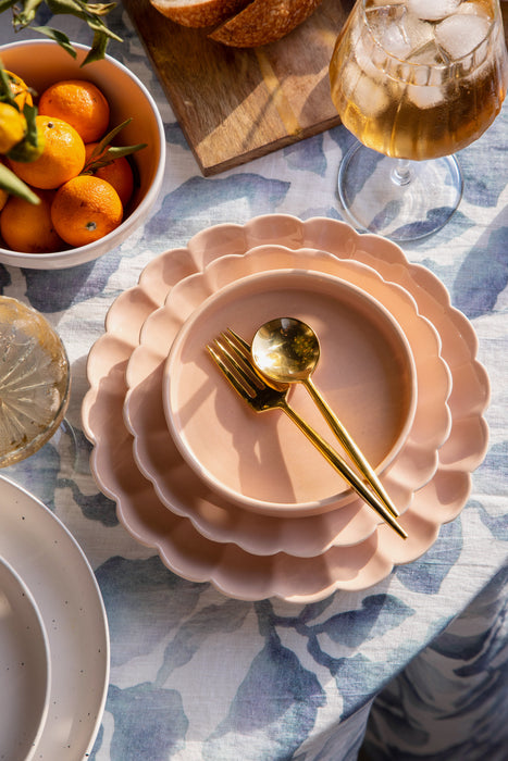 Scallop Nude 10" Ceramic Plates