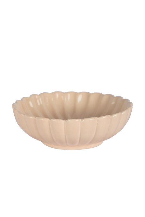 Scallop Nude Large Ceramic Bowls