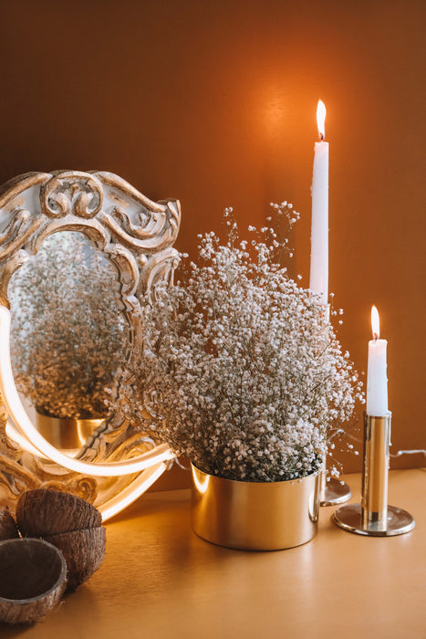 Brass Circular Planter