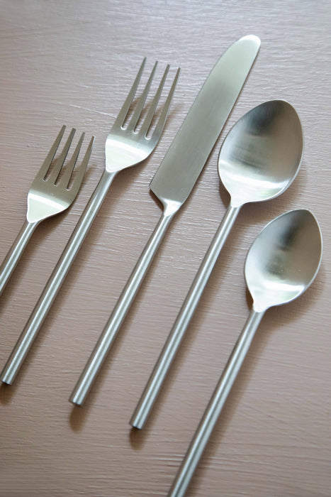 Matte Silver Cutlery Set
