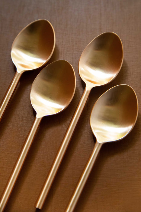 Matte Copper Dinner Spoons