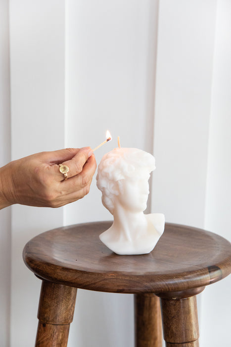 Statue of David Soy Candle