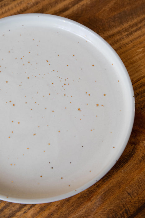 Gold Splatter 9" Ceramic Plates
