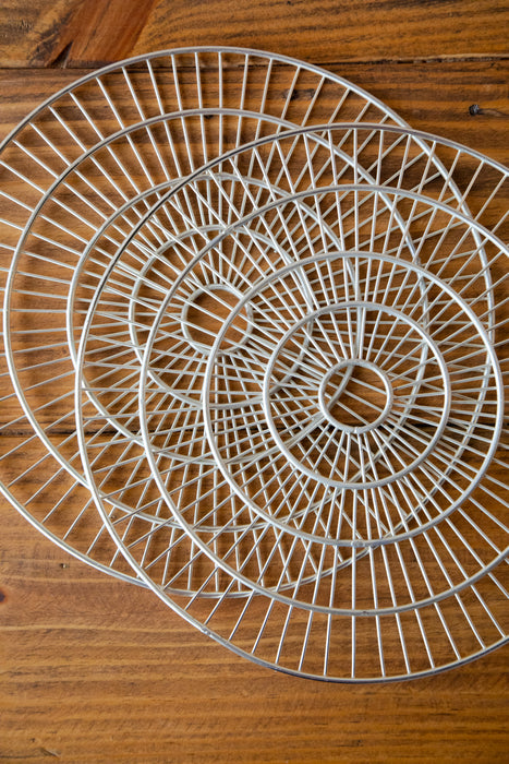 Silver Wire Charger Mats