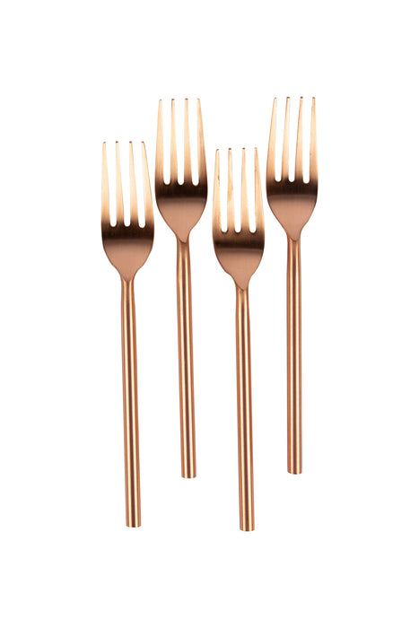 Matte Copper Dinner Forks
