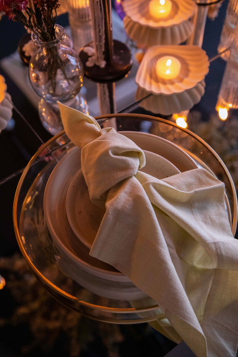 Brass Rim Glass Plates