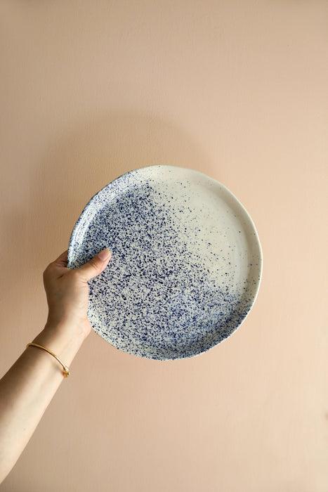 Blue Splatter 10" Ceramic Plates