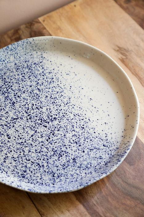 Blue Splatter 10" Ceramic Plates