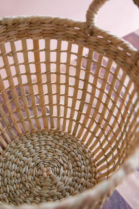 Reed Straw Large Basket