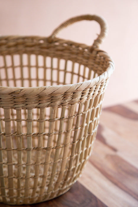 Reed Straw Small Basket
