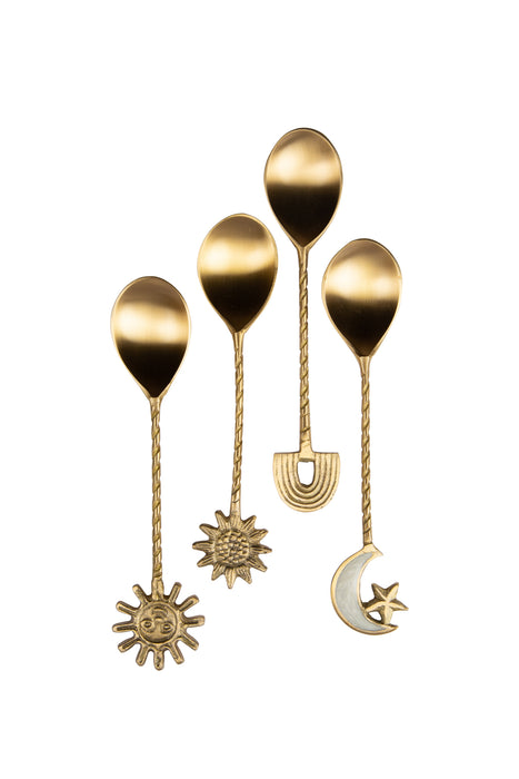 Assorted Brass Spoon Set